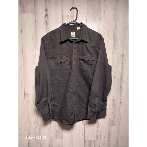 Levi's Men's Classic Western Shirt Black Wash Standard Fit Levis Men’s XL - Picture 1 of 5
